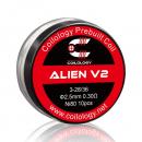 コイルロジー Alien V2 コイル (10個/パック)　(Coilology Alien V2 Coil Ni80 3*28/36Ga 2.5mm)