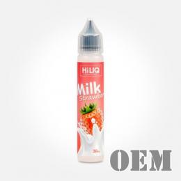HiLIQ(ハイリク ) OEM 高濃度 デザート系 ミルクストロベリー E-リキッド 120ml(10ml×12本セット)　Milk Strawberry